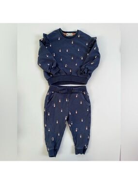 Miles the Label- Orange Pop Collection Matching Sweat Set